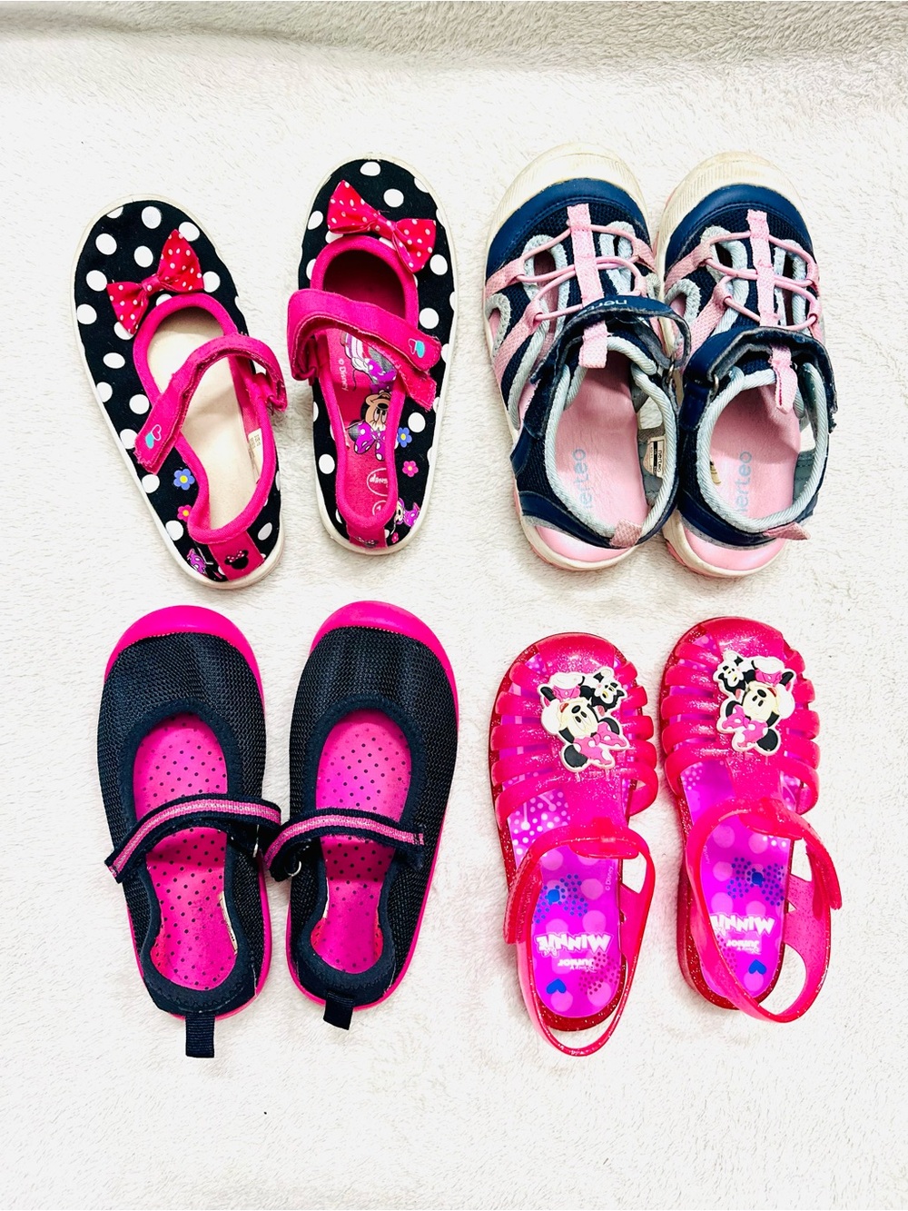Lot Of Cute Girls Shoes Size 10/11 Disney, Carter